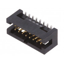 20021221-00016C4LF; Socket; IDC; Minitek127; male; PIN: 16; vertical; 1.27mm; SMT; 2x8; AMPHENOL