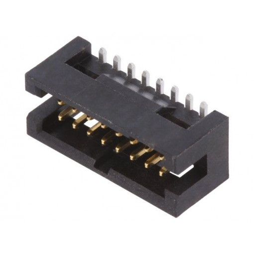 20021221-00016C4LF; Socket; IDC; Minitek127; male; PIN: 16; vertical; 1.27mm; SMT; 2x8; AMPHENOL
