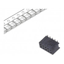20021321-00010C4LF; Socket; pin strips; Minitek127; female; PIN: 10; vertical; 1.27mm; AMPHENOL
