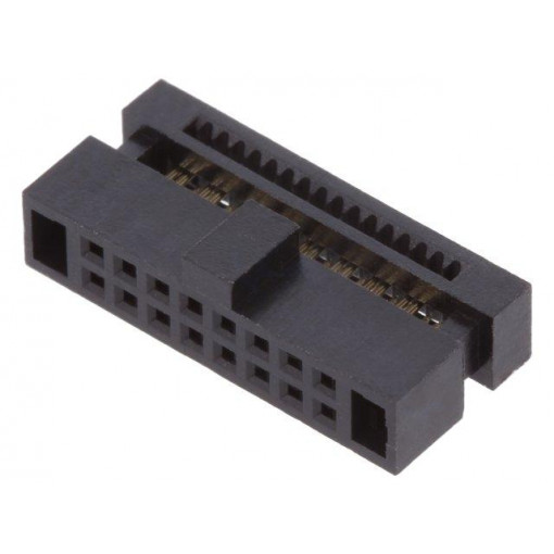 20021444-00016T4LF; Plug; pin strips; Minitek127; female; PIN: 16; straight; 1.27mm; IDC; AMPHENOL