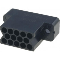 201298-1; Connector: rectangular; AMP M Series; plug; female; w/o contacts; TE Connectivity