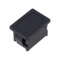 203.007.013; Switch accessories: plug; Body: black; Shape: rectangular; Mat: PA; Marquardt