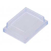 203.201.011; Cover; IP64; Mat: PVC; Shape: rectangular; 36x28x10.6mm; Marquardt
