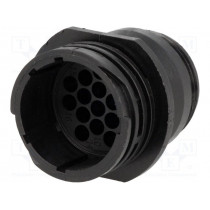 206036-3; Plug; male; PIN: 16; w/o contacts; CPC Series 1; for cable; TE Connectivity