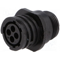 206430-2; Plug; female; PIN: 4; w/o contacts; CPC Series 1; for cable; TE Connectivity