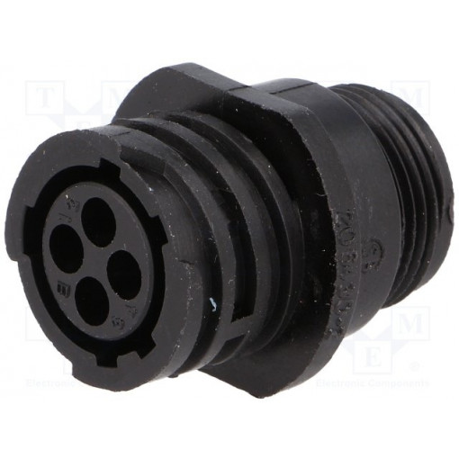 206430-2; Plug; female; PIN: 4; w/o contacts; CPC Series 1; for cable; TE Connectivity