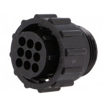 206708-1; Plug; female; PIN: 9; w/o contacts; CPC Series 1; for cable; TE Connectivity