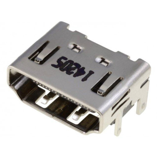 206A-SEAN-R03; Connector: HDMI; socket; PIN: 19; gold-plated; angled 90°; SMT; ATTEND 206A-SEAN-R03; Connector: HDMI; socket; PIN: 19; gold-plated; angled 90°; SMT; ATTEND