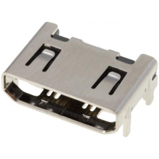 206G-SGAN-R01; Connector: mini HDMI; socket; with locating post; PIN: 19; SMT; ATTEND 206G-SGAN-R01; Connector: mini HDMI; socket; with locating post; PIN: 19; SMT; ATTEND