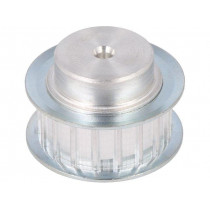 21 AT5   18-200ZA; Belt pulley; AT5; W: 10mm; whell width: 21mm; Ø: 27.4mm; aluminium; OPTIBELT 21 AT5   18-200ZA; Belt pulley; AT5; W: 10mm; whell width: 21mm; Ø: 27.4mm; aluminium; OPTIBELT