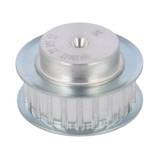 21 AT5   22-200ZA; Belt pulley; AT5; W: 10mm; whell width: 21mm; Ø: 33.85mm; aluminium; OPTIBELT