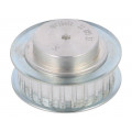 21 AT5   25-200ZA; Belt pulley; AT5; W: 10mm; whell width: 21mm; Ø: 38.6mm; aluminium; OPTIBELT 21 AT5   25-200ZA; Belt pulley; AT5; W: 10mm; whell width: 21mm; Ø: 38.6mm; aluminium; OPTIBELT