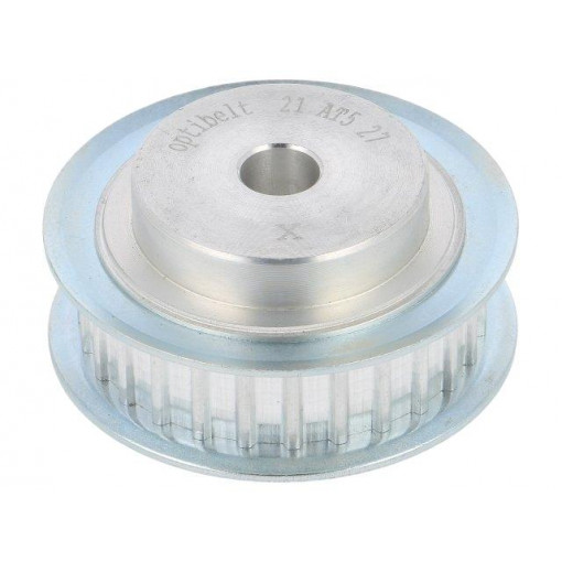 21 AT5   27-200ZA; Belt pulley; AT5; W: 10mm; whell width: 21mm; Ø: 41.8mm; aluminium; OPTIBELT