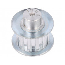 21 T5   12-200ZA; Belt pulley; T5; W: 10mm; whell width: 21mm; Ø: 18.25mm; aluminium; OPTIBELT 21 T5   12-200ZA; Belt pulley; T5; W: 10mm; whell width: 21mm; Ø: 18.25mm; aluminium; OPTIBELT