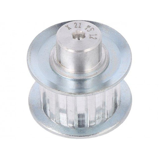 21 T5   12-200ZA; Belt pulley; T5; W: 10mm; whell width: 21mm; Ø: 18.25mm; aluminium; OPTIBELT