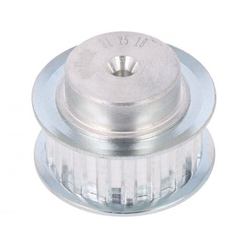 21 T5   18-200ZA; Belt pulley; T5; W: 10mm; whell width: 21mm; Ø: 27.8mm; aluminium; OPTIBELT