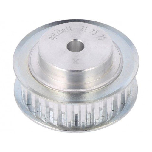 21 T5   25-200ZA; Belt pulley; T5; W: 10mm; whell width: 21mm; Ø: 39mm; aluminium; ZRS; OPTIBELT