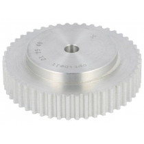 21 T5   48-000ZA; Belt pulley; T5; W: 10mm; whell width: 21mm; Ø: 75.55mm; aluminium; OPTIBELT