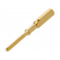 21011009930; Contact; male; 2.5mm2; gold-plated; crimped; for cable; HARTING