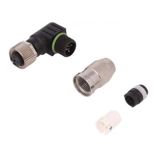 21011405091; Plug; M12; PIN: 4; female; A code-DeviceNet / CANopen; for cable; HARTING