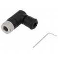 21023594301; Connector: M8; female; PIN: 3; angled 90°; for cable; plug; 4A; IP67; HARTING