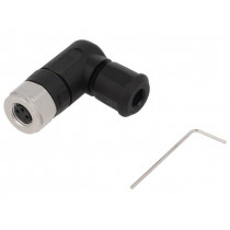 21023594301; Connector: M8; female; PIN: 3; angled 90°; for cable; plug; 4A; IP67; HARTING