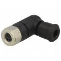 21023594401; Connector: M8; female; PIN: 4; angled 90°; for cable; plug; 4A; IP67; HARTING