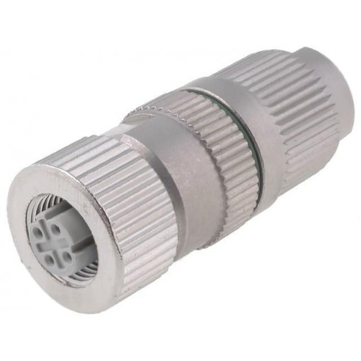 21032812405; Plug; M12; PIN: 4; female; D code-Ethernet; for cable; IDC; IP67; HARTING