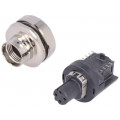 21033812421; Socket; M12; PIN: 4; female; D code-Ethernet; SMT; IP65/IP67; 57V; 3A; HARTING