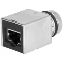 21033812800; Adapter; RJ45 socket,M12 female X coded; X code-ProfiNET; HARTING 21033812800; Adapter; RJ45 socket,M12 female X coded; X code-ProfiNET; HARTING