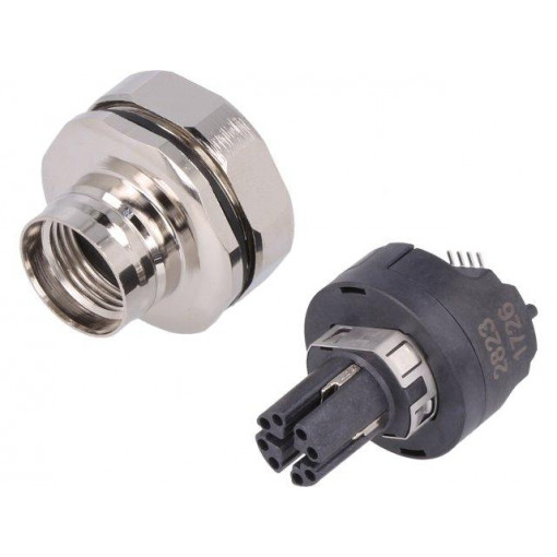 21033812825; Socket; M12; PIN: 8; female; X code-ProfiNET; SMT; IP65/IP67; 57V; HARTING