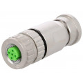 21033892402; Plug; M12; PIN: 4; female; D code-Ethernet; for cable; IP67; 250V; HARTING
