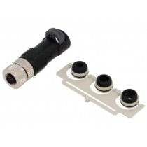 21038122511; Plug; M12; PIN: 5; female; A code-DeviceNet / CANopen; for cable; HARTING