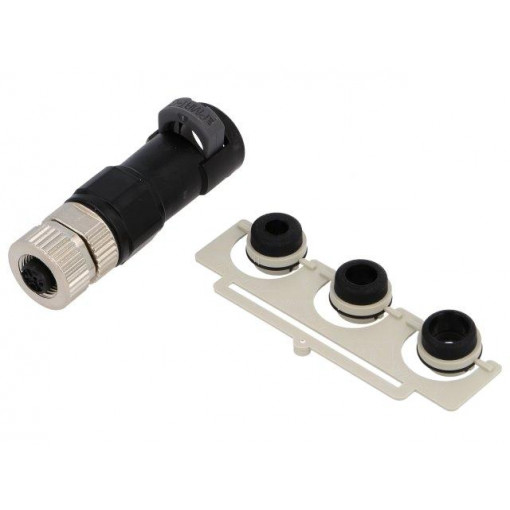 21038122511; Plug; M12; PIN: 5; female; A code-DeviceNet / CANopen; for cable; HARTING