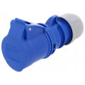 213-6; Connector: AC supply; socket; female; 16A; 230VAC; IEC 60309; IP44; PCE 213-6; Connector: AC supply; socket; female; 16A; 230VAC; IEC 60309; IP44; PCE