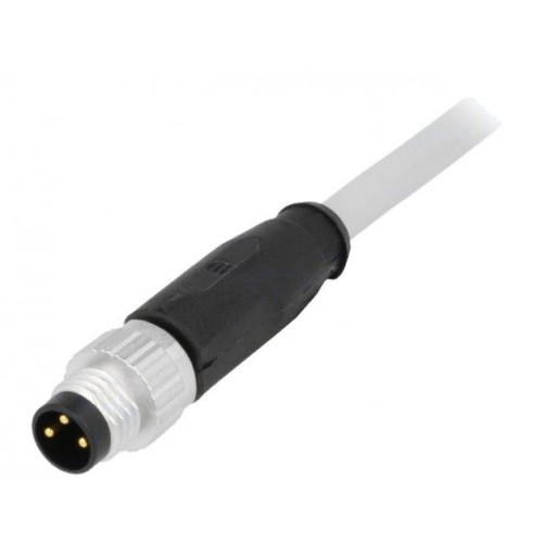 21348000380005; Connector: M8; male; PIN: 3; straight; with lead; plug; 0.5m; PVC; HARTING