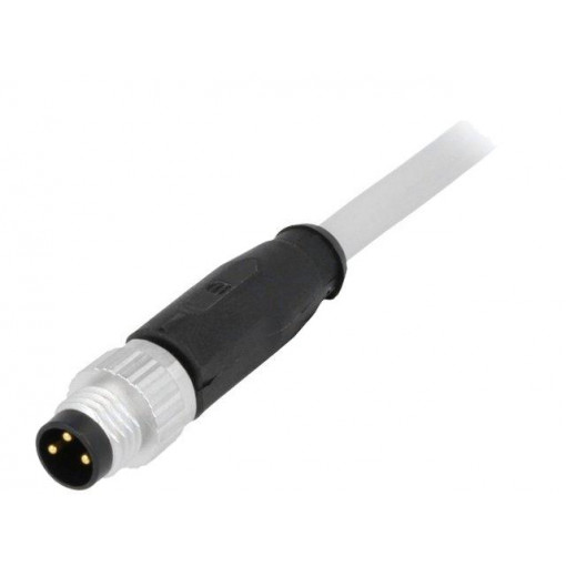 21348000380010; Connector: M8; male; PIN: 3; straight; with lead; plug; 1m; PVC; HARTING