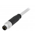 21348000380050; Connector: M8; male; PIN: 3; straight; with lead; plug; 5m; PVC; HARTING