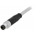 21348000481005; Connector: M8; male; PIN: 4; straight; with lead; plug; 0.5m; PVC; HARTING