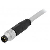 21348000481005; Connector: M8; male; PIN: 4; straight; with lead; plug; 0.5m; PVC; HARTING
