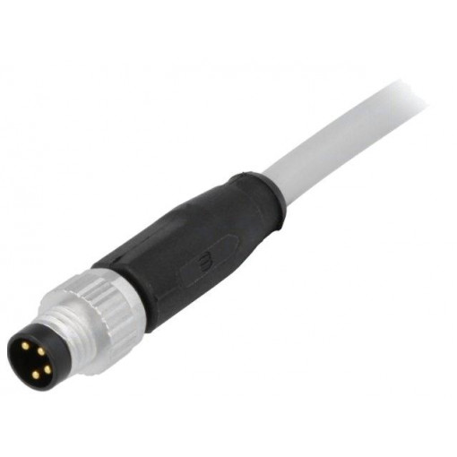 21348000481005; Connector: M8; male; PIN: 4; straight; with lead; plug; 0.5m; PVC; HARTING
