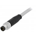 21348000481100; Connector: M8; male; PIN: 4; straight; with lead; plug; 10m; PVC; HARTING