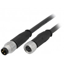 21348081388020; Cable: for sensors/automation; M8-M8; male; female; PIN: 3; plug; HARTING