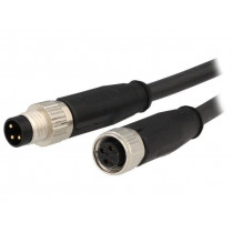 21348081388050; Cable: for sensors/automation; M8-M8; male; female; PIN: 3; plug; HARTING