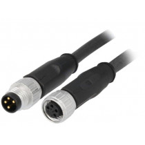 21348081489050; Cable: for sensors/automation; M8-M8; male; female; PIN: 4; plug; HARTING