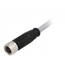 21348100380020; Connector: M8; female; PIN: 3; straight; with lead; plug; 2m; PVC; HARTING