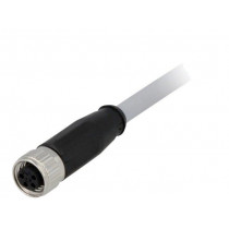 21348100481075; Connector: M8; female; PIN: 4; straight; with lead; plug; 7.5m; PVC; HARTING