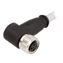 21348300380010; Connector: M8; female; PIN: 3; angled 90°; with lead; plug; 1m; PVC; HARTING