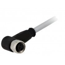 21348300380020; Connector: M8; female; PIN: 3; angled 90°; with lead; plug; 2m; PVC; HARTING