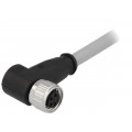 21348300481075; Connector: M8; female; PIN: 4; angled 90°; with lead; plug; 7.5m; PVC; HARTING